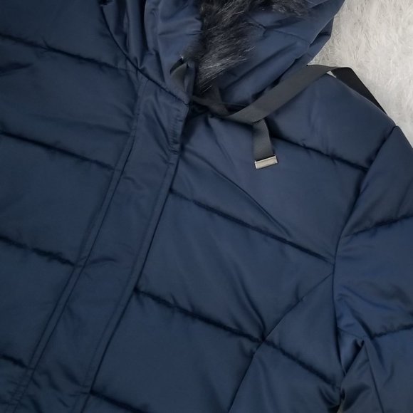 Winter puffer Jacket navy Blue - Picture 7 of 8